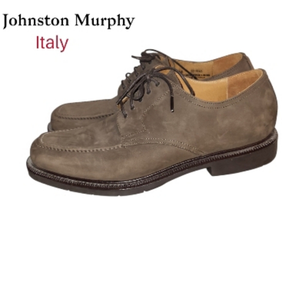 Johnston Murphy Italy Brown Leather Nubuck Loafer Casual Dress Shoe Men 11.5 - Picture 10 of 10